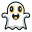 A cute, cartoony ghost logo